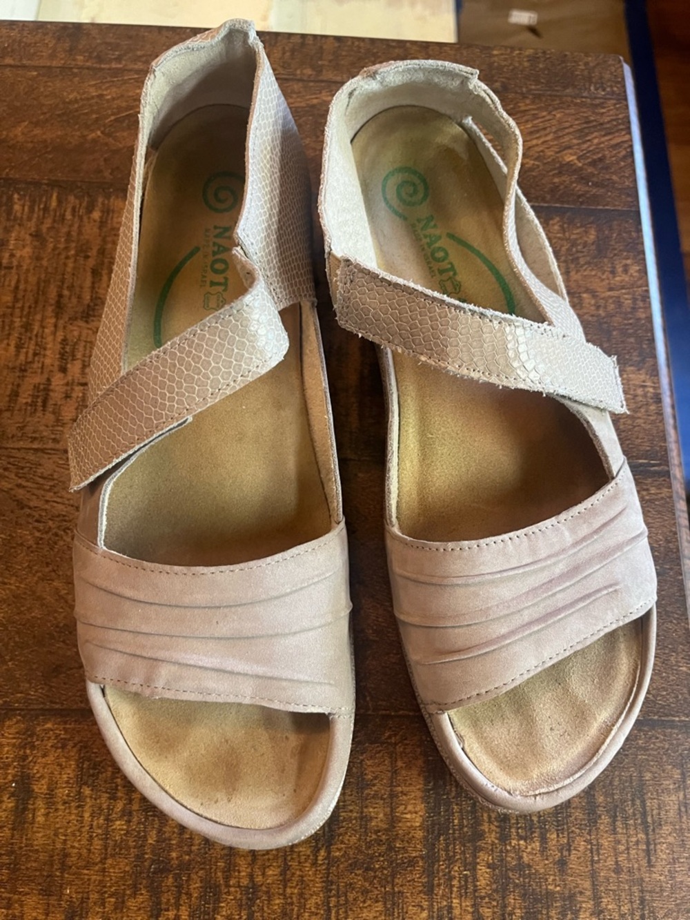 NAOT Comfort Stretch Nude Women's Sandals 9 Papaki
